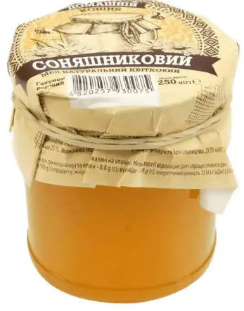 Мед Домашній кошик соняшниковий, 250г